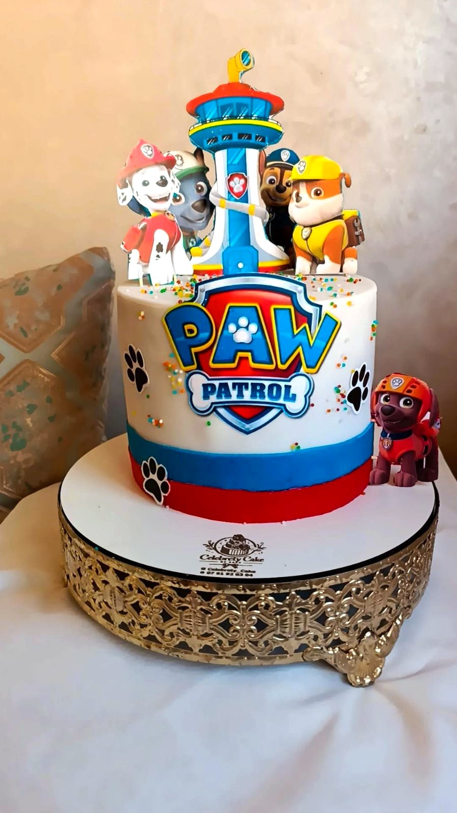 Gâteau enfant thème Pat'Patrouille